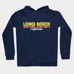 Retro Long Beach California Hoodie